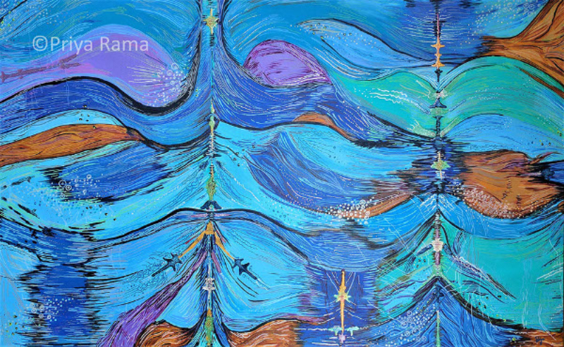 Kaleidoscope Dreaming 30.00 x 48.00